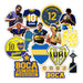 Stickers Boca Juniors Riquelme 20 Unidades Pvc Plastificados 0