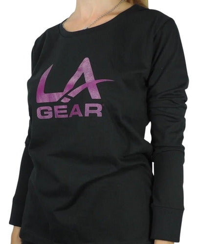 LA Gear Long Sleeve Lali LS Tee for Women - Black 1