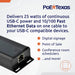 Poe Texas PoE Converter for Power and Data to USB-C 1