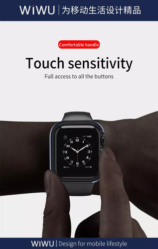 Wiwu Defense Armor Case Para Apple Watch 41mm Blue _ap 2