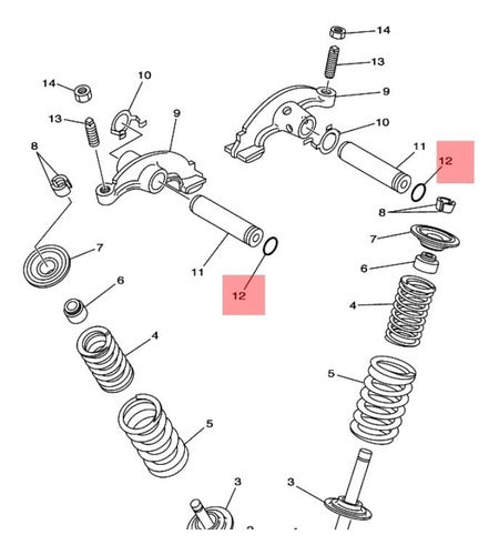 Yamaha Oring Eje Balancin Raptor 350 Original 1