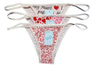 Pack of 3 Printed Vedetina Underwear with Cotton Straps 0