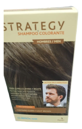 Strategy Shampoo Colorante Castaño Claro Hombre 0