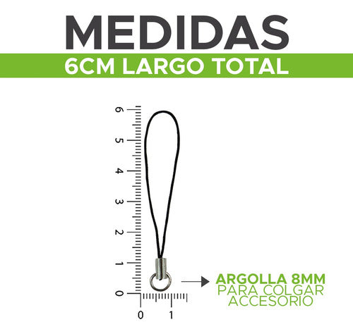 Almacen de Armado Cordon Terminal Llavero Phone Strap Correa Para Celular X10u 1