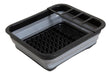 Generic Folding Silicone Dish Rack Black and Gray 36x31x10.5cm 0