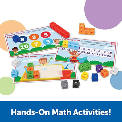 Learning Resources Mathlink Cubes - Preschool Math Activity Set 1