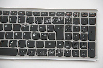 Lenovo 100% Positivo Dk Retroiluminado Sueca Nordic Teclado Para Le 5