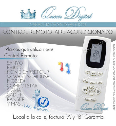 Control Remoto Aire Acondicionado Para Nex Nx-50c15ni Alaska 1