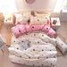 Teinopalpus Teen Bedding Girls Cat Print Pink White - Twin, 0