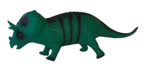 Dinosaurio Triceraptos Goma Muy Grande Juguete Resistente 1