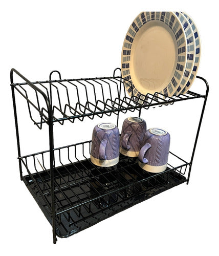 Arríale 2-Tier Dish Rack with Capacity for 16 Plates 4