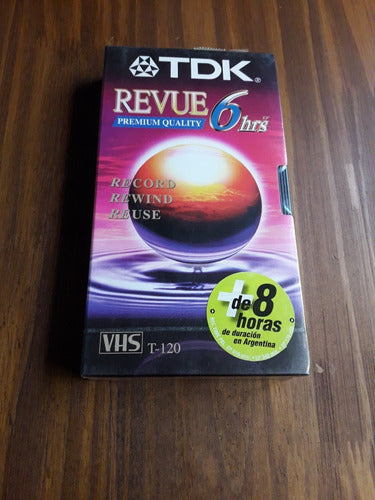 TDK VHS Cassette Revue T-120 Pack of 2 1