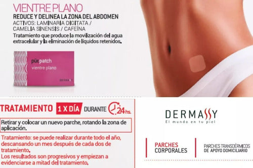 Parche Vientre Plano 28 U Flat Abs Gel Reductor Dermassy 1