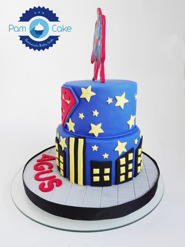 PamCakehouse Torta Artesanal Cumpleaños Personalizadas Superman 3