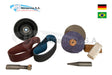 Polishing Kit 150mm Pulley (disc) + Sanding Belts + Cloths + Compounds 1