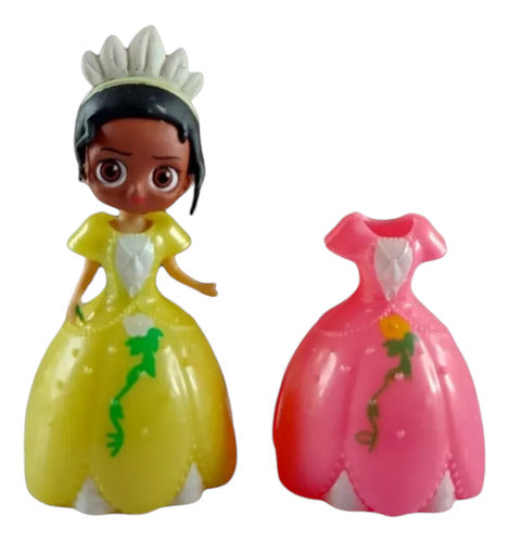 Disney Princesas Mini Figuras Con 2 Vestidos Tiana 1