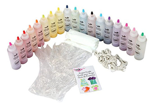 Tulip One-Step Tie-Dye Kit Suministros Para Fiestas, 18 Bote 0