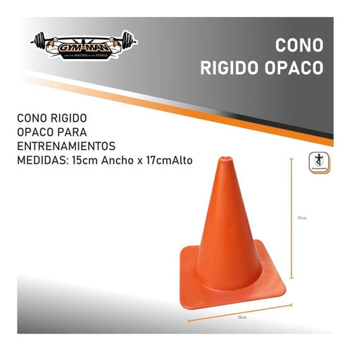 Gym-Man Cono 17cm Rigido Opaco Xunidad Entrenamiento Futbol 1