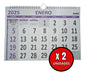 Rome 4912 A4 Large Numbers Wall Calendar 2025 1