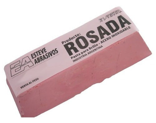 Esteve Pasta Rosa Para Brillo De Aceros Pulido De Inoxidable 0