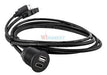 Coche Console Estéreo Flush Mount USB 2.0 HDMI Macho a Hembra AUX Cable Kit 2