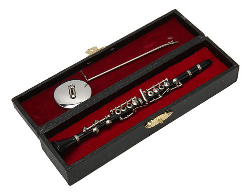 Modelo De Clarinete Em Miniatura De 16 Cm, Mini Decoração Pr 0