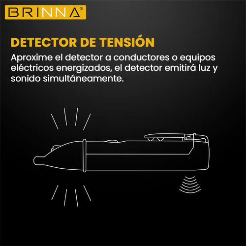 Pinza Amperometrica Brinna + Multimetro + Detector Buscapolo 6