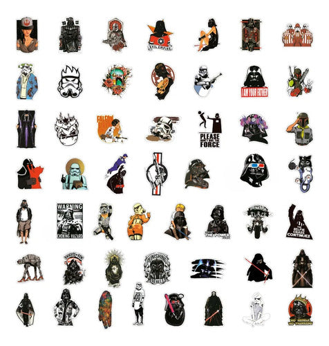 Stickers Star Wars Calcomanías Vinilos Premium X50 5