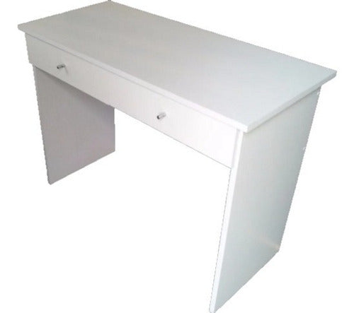 White Desk with 2 Spacious Drawers. Ready to Use! 0