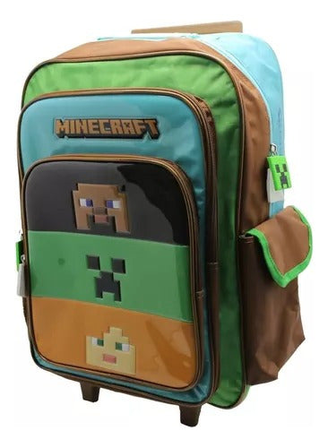 Cresko Minecraft Backpack on Wheels 18p 3 Pieces - Sharif Express 1