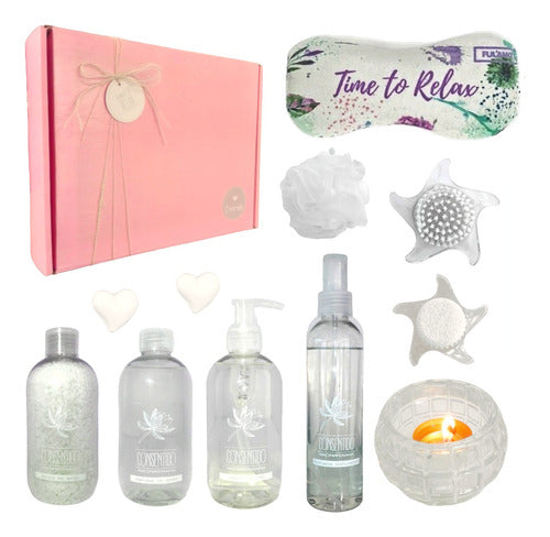 Spa Jasmine Aroma Gift Box Set Relaxation Kit for Women - Aroma Caja Regalo Mujer Box Spa Jazmín Set Kit N04 Relax