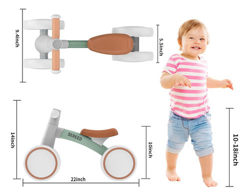 Bicicleta De Equilibrio Para Bebés De 1- Verde 1