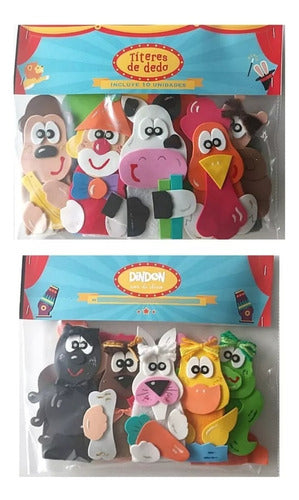 Din Don Animal Finger Puppets - Pack of 10 Units Set 2 7