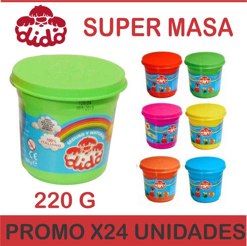 Dido Masa 220g 100% Italiano No Toxico Promo 24 Unidades 1