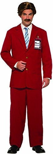 Forum Men's Anchorman Red Suit Costume 0