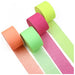 Mflueewr Fluo UV Reactive Crepe Paper Streamers - 8 Rolls 4cm x 30m Assorted 2