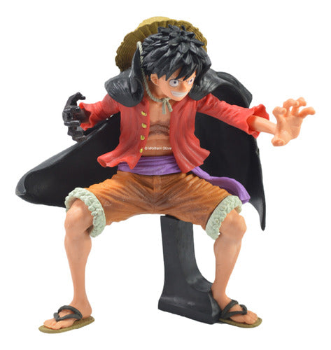 Figura Muñeco Gashapone One Piece Luffy Con Capa 2