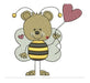 Embroidery Designs for Embroidery Machines Bee Bear Heart 3