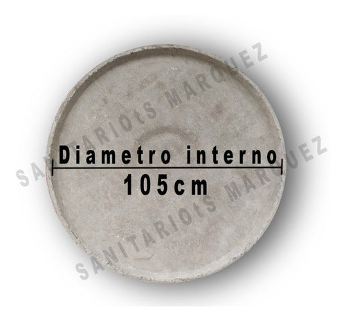 Tapa Tanque Fibrocemento 104cm Diametro Interior 1