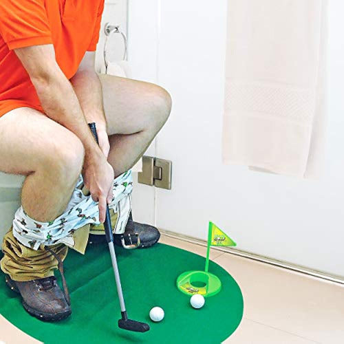 Potty Putter Tiempo Del Inodoro Juego De Golf 1