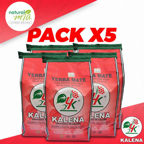 Kalena Yerba Mate 2 Kg - 10 Kg - Pack of 5 Units 0