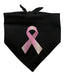 Graphics and More Pink Ribbon Awareness Dog Bandana - Black 0