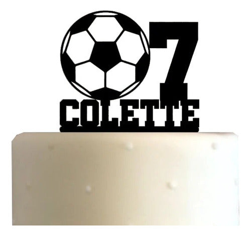 Patata 3D Cake Topper Adorno Torta - NT Cumple Futbol Personalizable 0