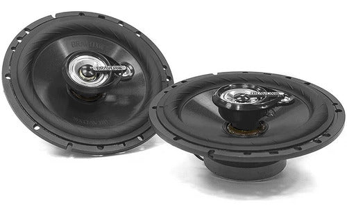 Bravox TR6BK Black Line 6" 160 RMS Car Speakers 0