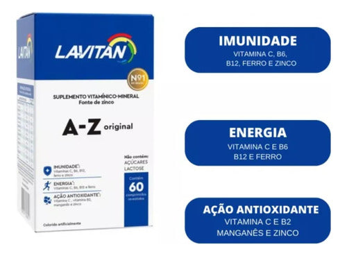 Lavitan Multi Vitamínico A-Z (Pack X 2 Frascos - 120 Comp) 4