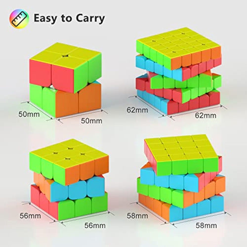 Vdealen - Juego De Cubos De Velocidad, 2 X 2, 3 X 3