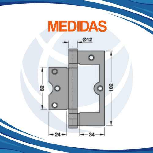 Bisagra Munición 102 Mm Brazo Acero Inoxidable Hafele 1