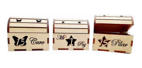 Catalina Souvenirs Personalized Souvenir Boxes in MDF - Pack of 50 - 7x10 cm 0