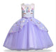 Dress Princess Unicorn Embroidered Tulle + Headband 0