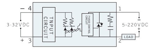 FCGK Solid State Relay 40A DC 5 to 220 VDC 1